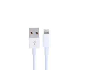 Cabo Lightning para iPhone 100cm branco – carregamento rápido e transferência de dados, versão bulk